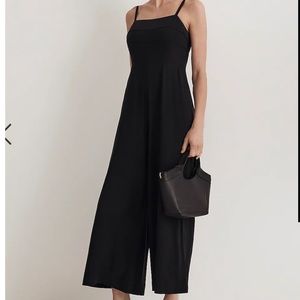 Madewell Square-Neck Wide-Leg Sleeveless Jumpsuit